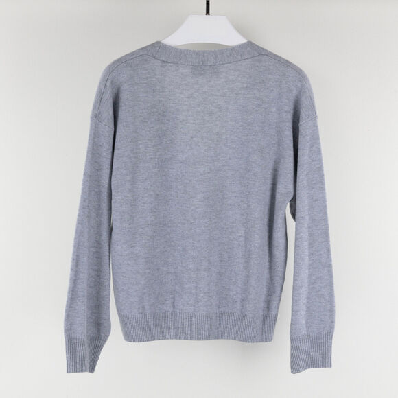 The Kooples Women Wool Jewel Button Cardigan Gray Size 2/M - Picture 3 of 8